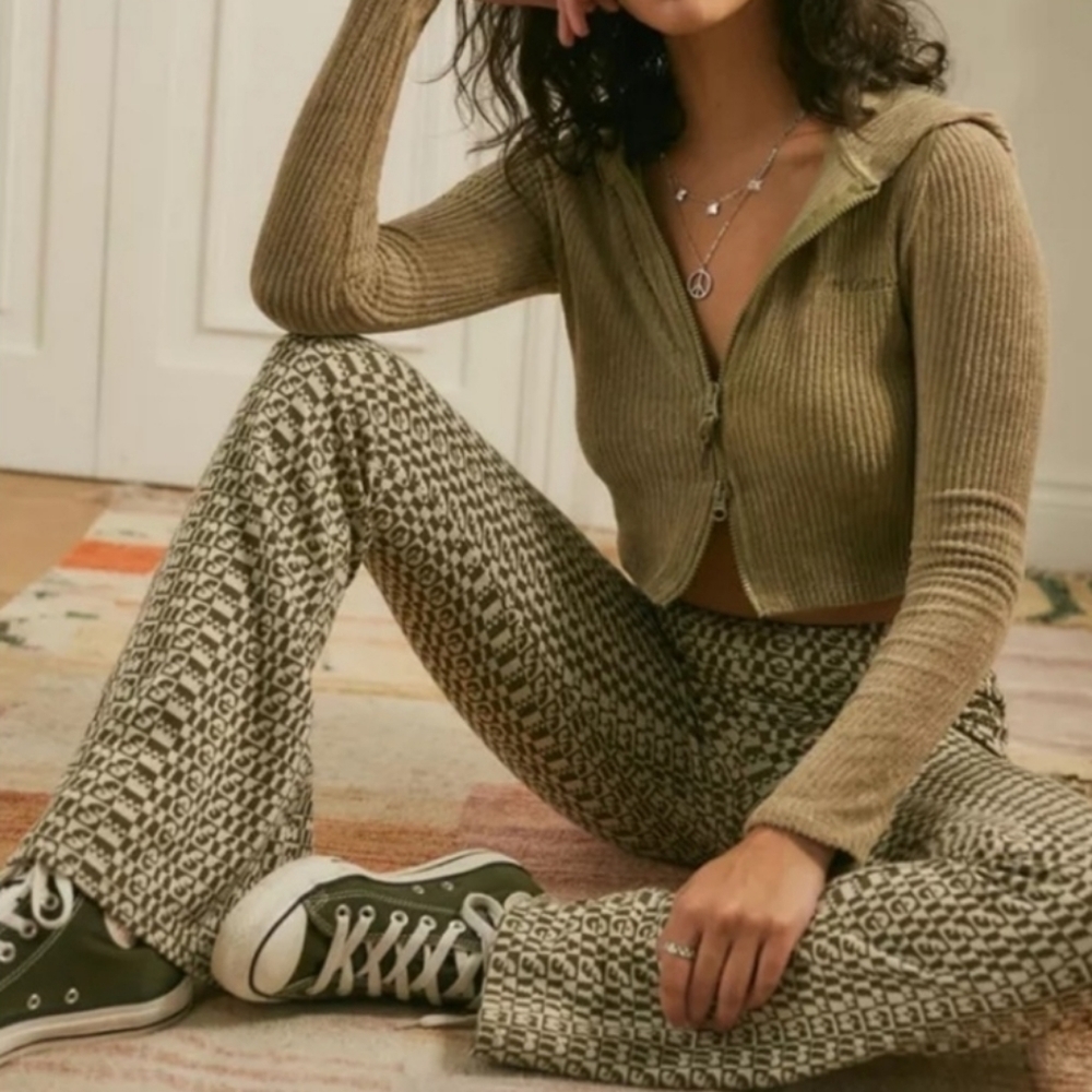 Urban Outfitters Lets Frans Monogram Flare Pant S